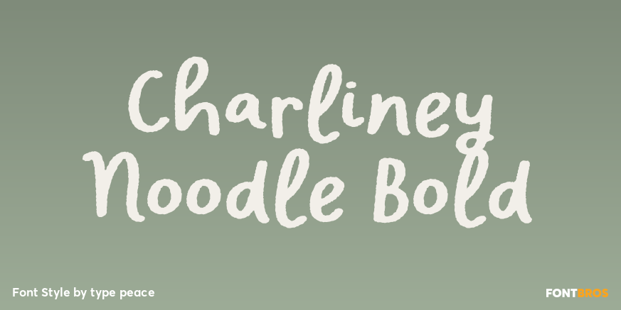 Charliney Noodle Bold Poster