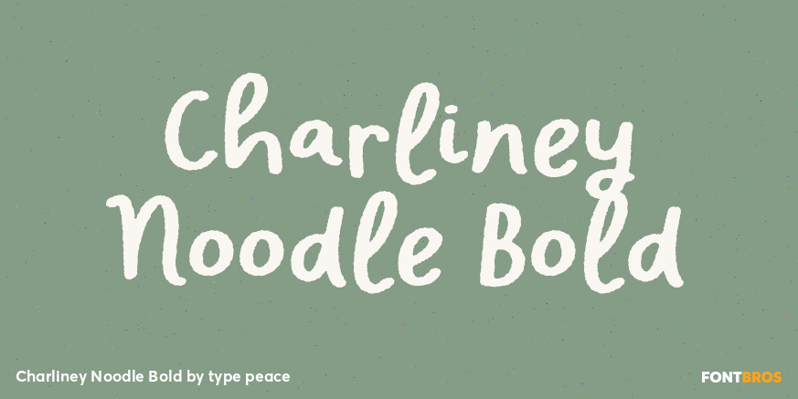 Charliney Noodle Bold Poster