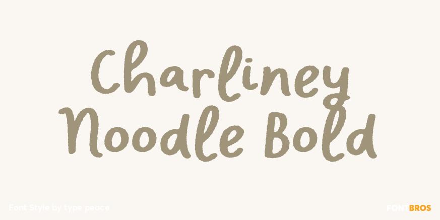 Charliney Noodle Bold Poster