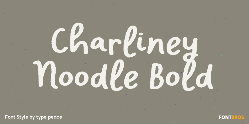 Charliney Noodle Bold Poster