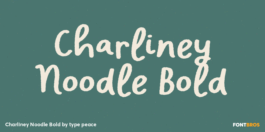 Charliney Noodle Bold Poster