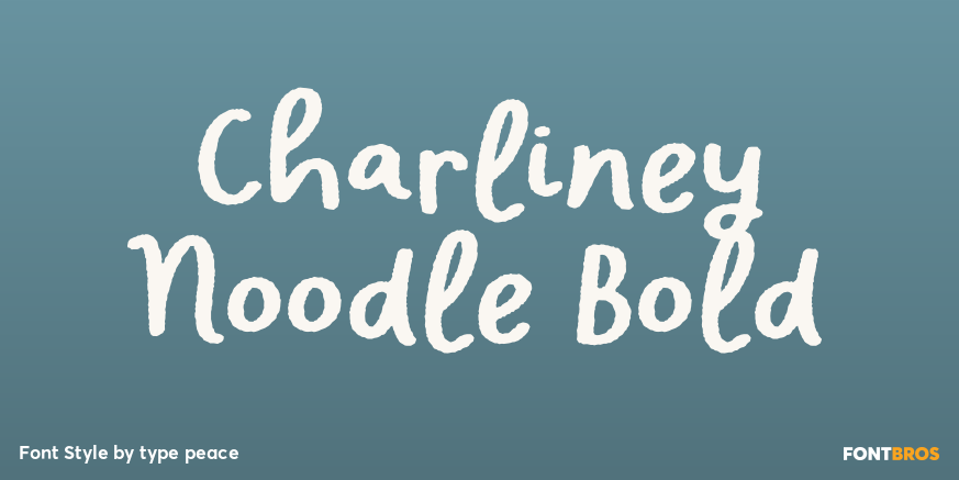 Charliney Noodle Bold Poster