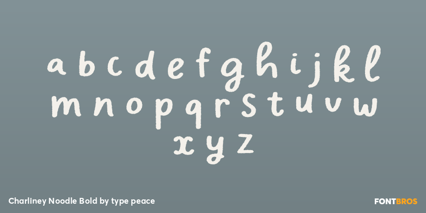 Charliney Noodle Bold Font Poster #1