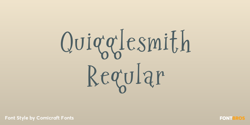Quigglesmith Regular Poster