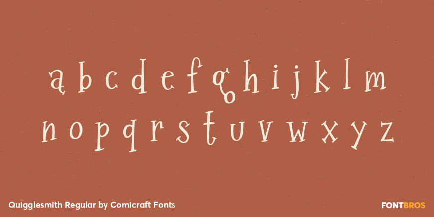 Quigglesmith Regular Font Poster #3