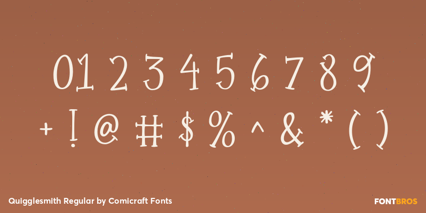 Quigglesmith Regular Font Poster #4
