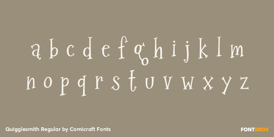 Quigglesmith Regular Font Poster #1