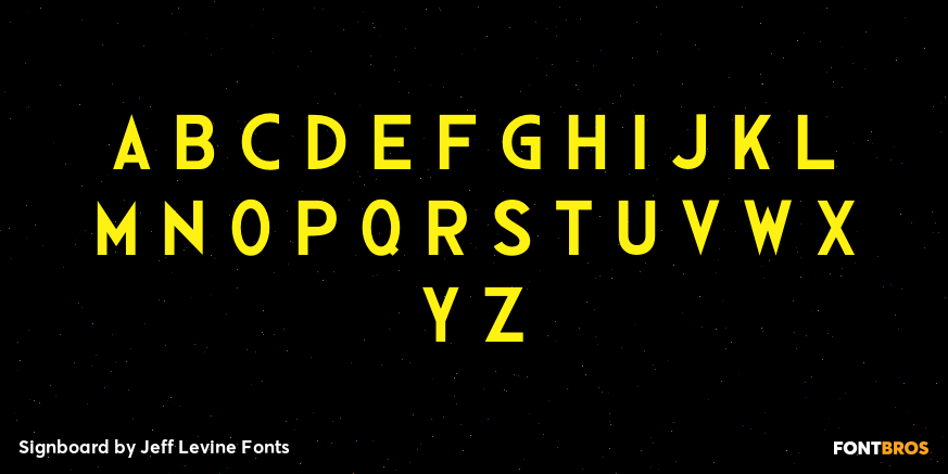 Signboard Font Poster #3