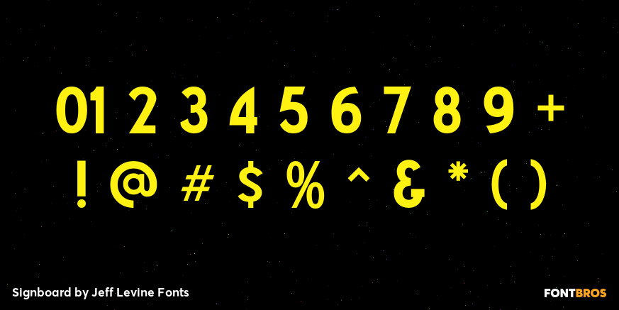 Signboard Font Poster #4