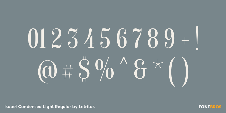 Isabel Condensed Light Regular Font Poster #4