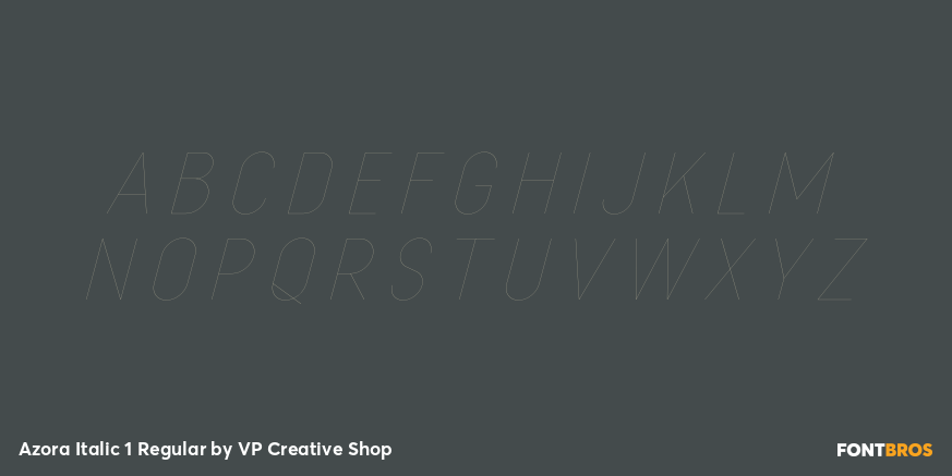 Azora Italic 1 Regular Font Poster #2