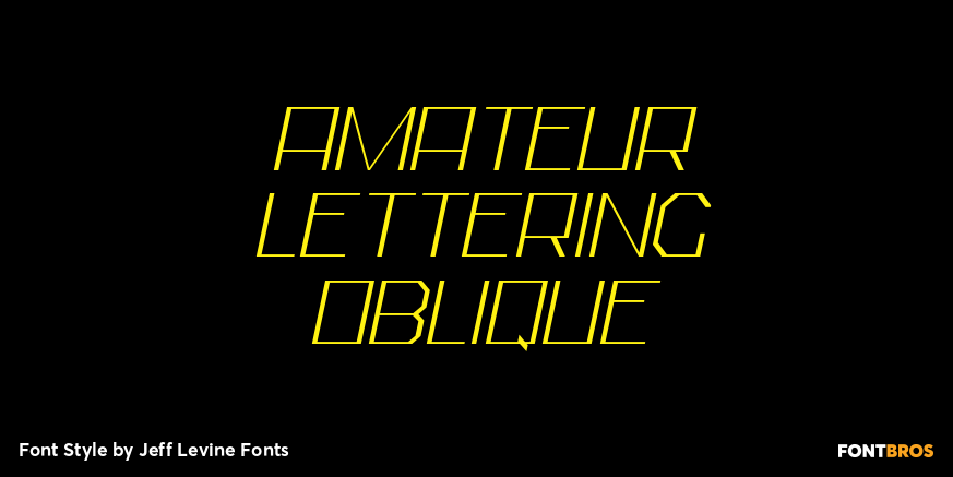 Amateur Lettering Oblique Poster