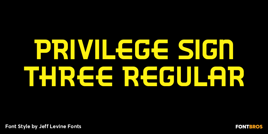 Privilege Sign Three Regular Poster