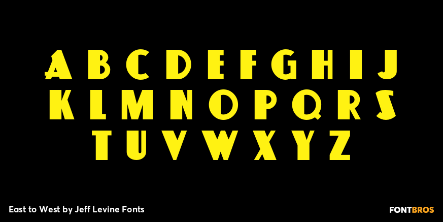 East to West Font Poster #3