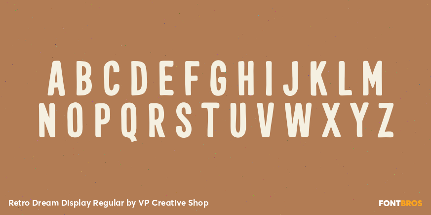 Retro Dream Display Regular Font Poster #3