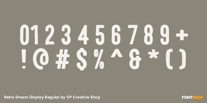 Retro Dream Display Regular Font Poster #4
