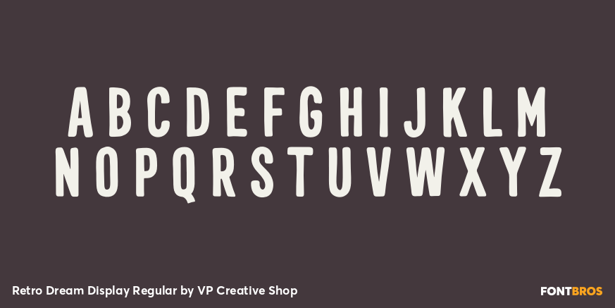 Retro Dream Display Regular Font Poster #1