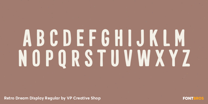 Retro Dream Display Regular Font Poster #1