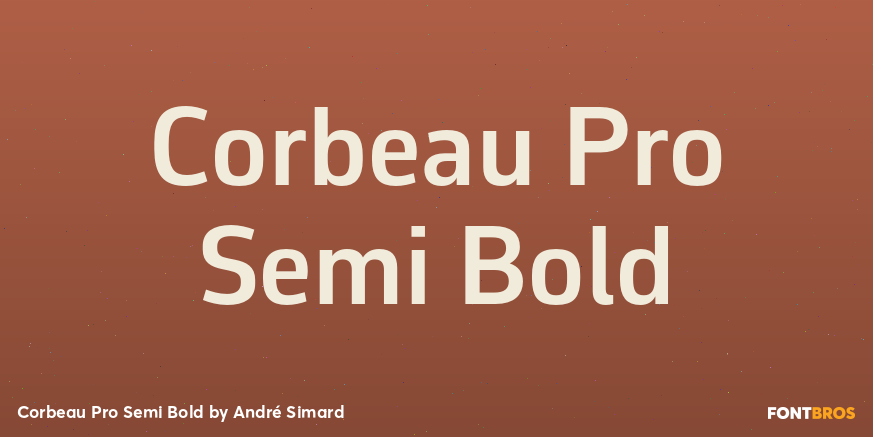Corbeau Pro Semi Bold Font Poster #1