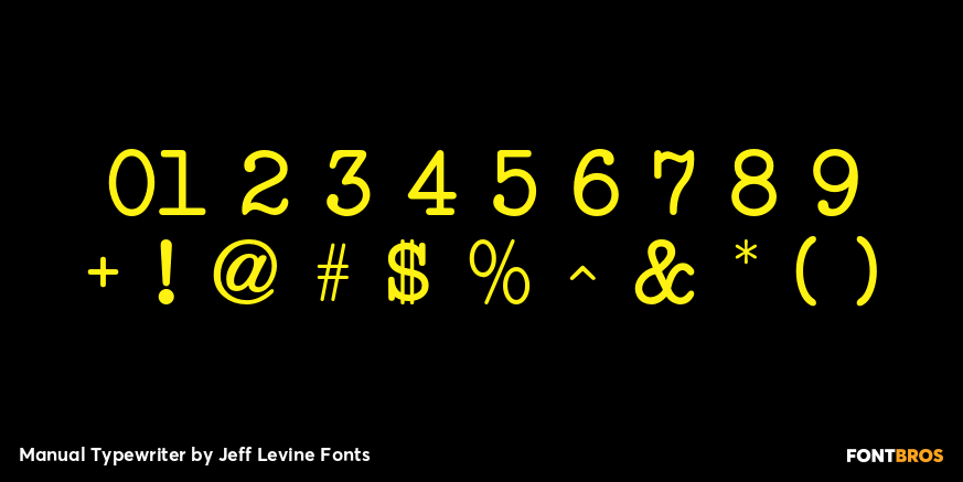 Manual Typewriter Font Poster #4