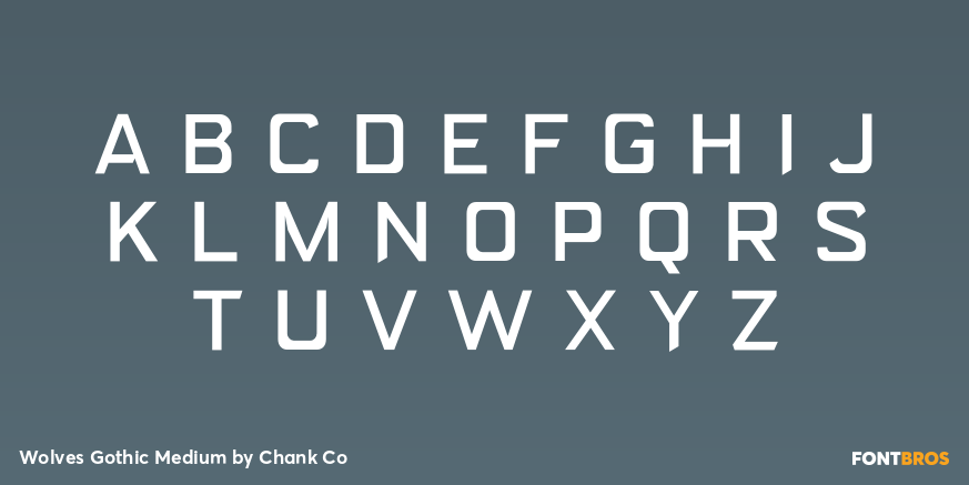 Wolves Gothic Medium Font Poster #2