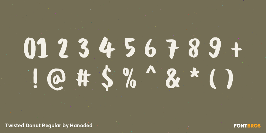 Twisted Donut Regular Font Poster #1