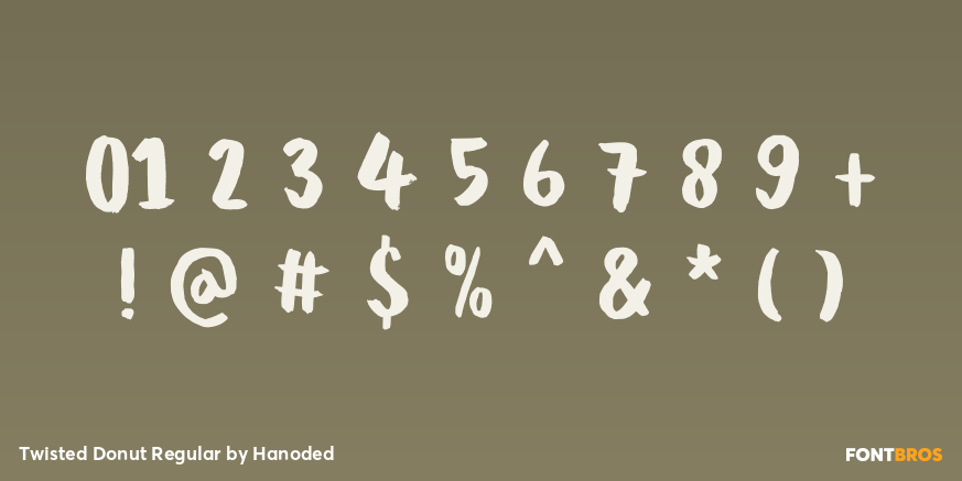 Twisted Donut Regular Font Poster #4