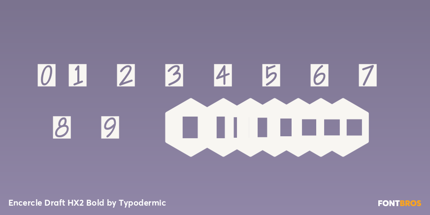 Encercle Draft HX2 Bold Font Poster #1