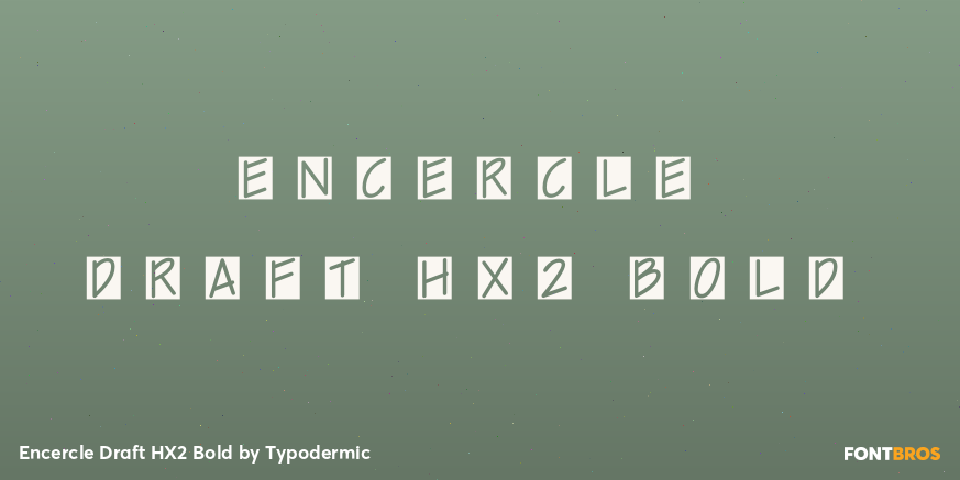 Encercle Draft HX2 Bold Font Poster #1
