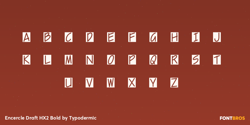 Encercle Draft HX2 Bold Font Poster #2