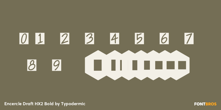 Encercle Draft HX2 Bold Font Poster #4