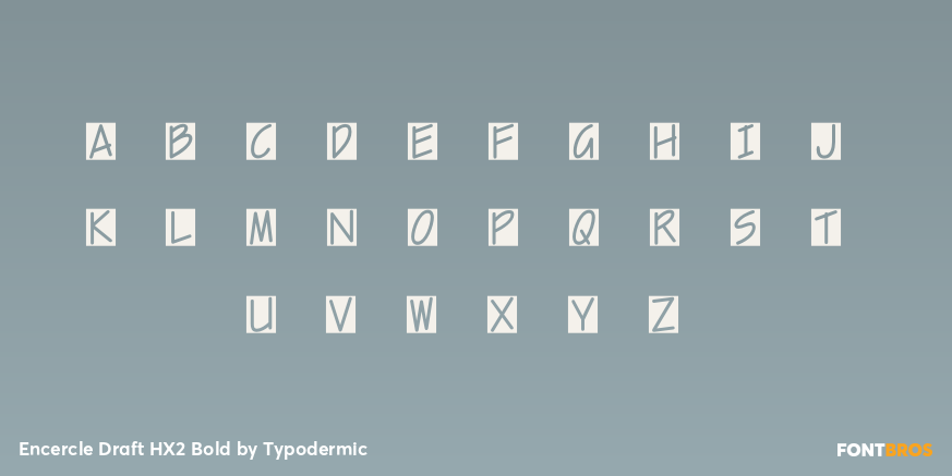 Encercle Draft HX2 Bold Font Poster #1