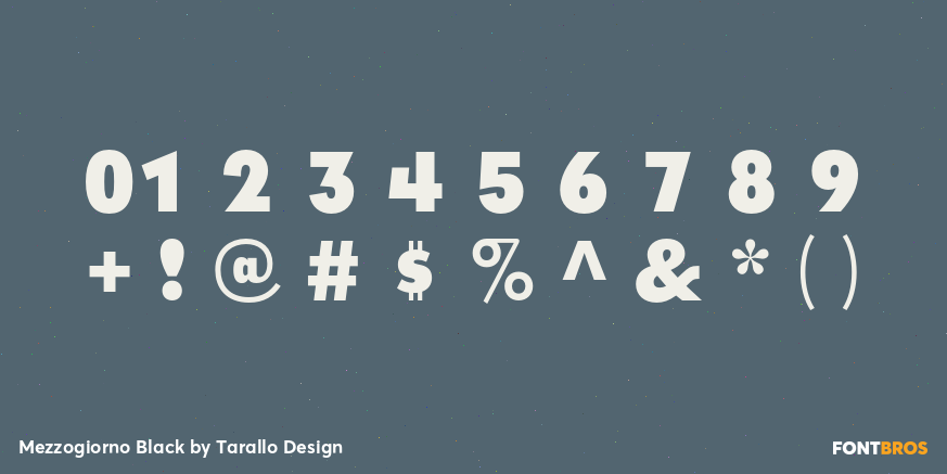 Mezzogiorno Black Font Poster #4