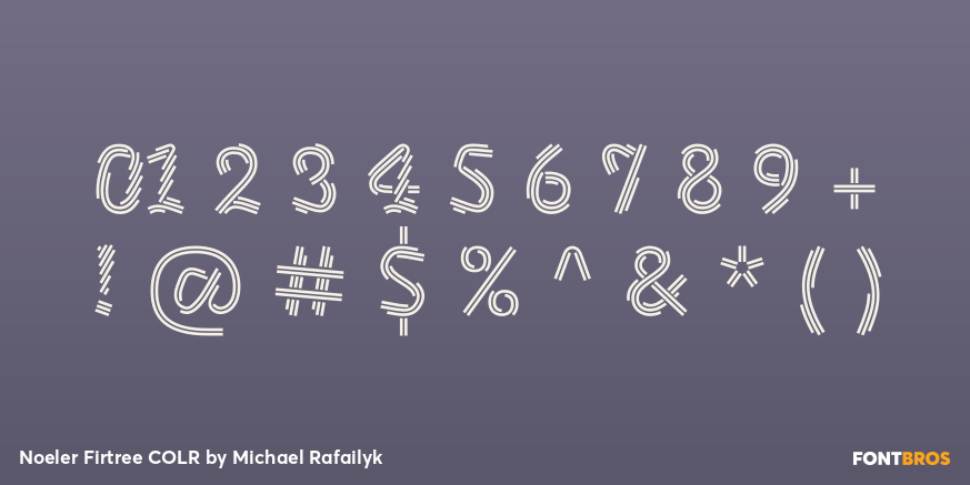 Noeler Firtree COLR Font Poster #1
