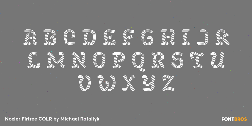 Noeler Firtree COLR Font Poster #2