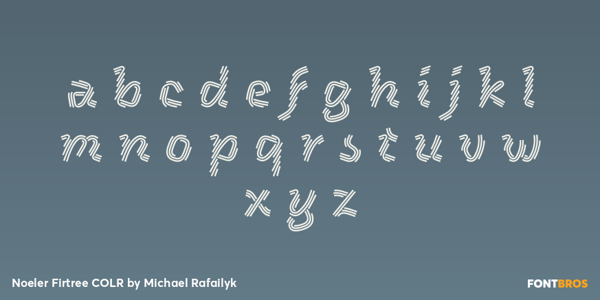 Noeler Firtree COLR Font Poster #3