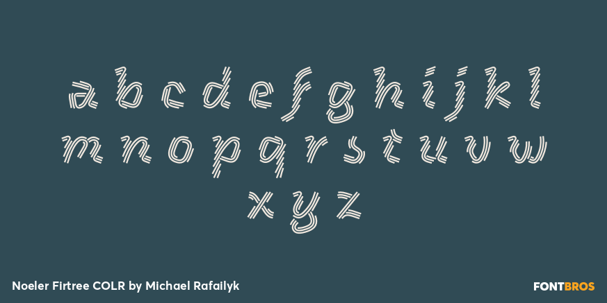 Noeler Firtree COLR Font Poster #1