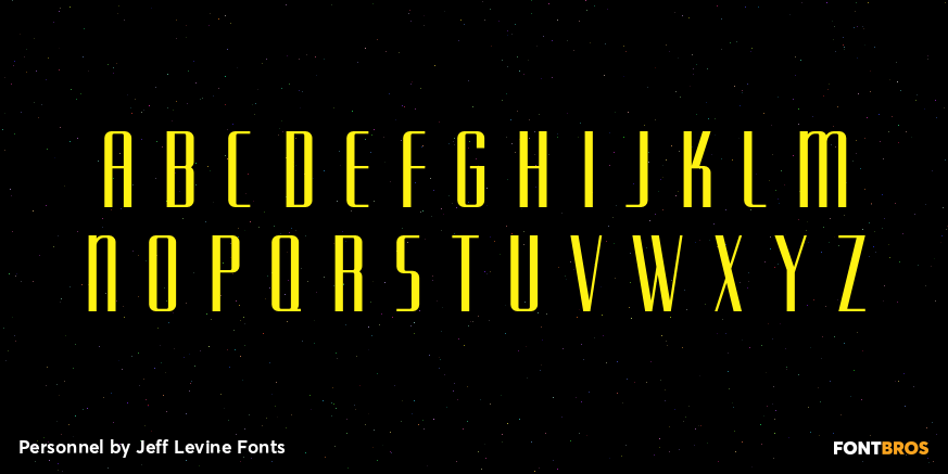 Personnel Font Poster #2