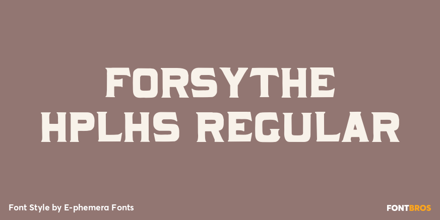 Forsythe HPLHS Regular Poster