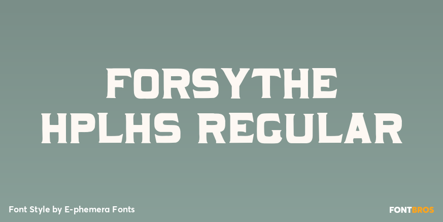 Forsythe HPLHS Regular Poster