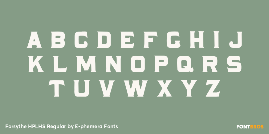 Forsythe HPLHS Regular Font Poster #3