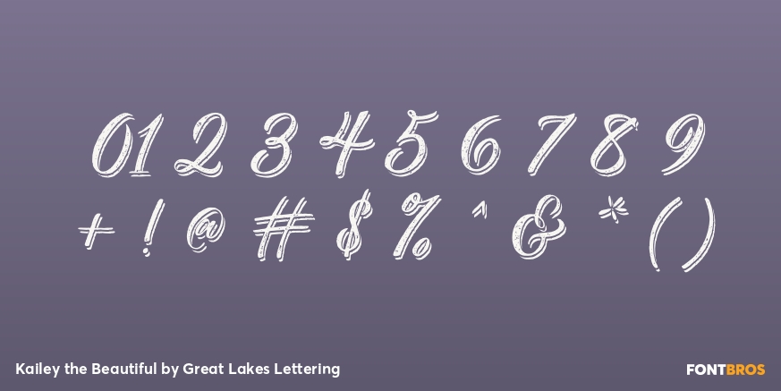 Kailey the Beautiful Font Poster #1