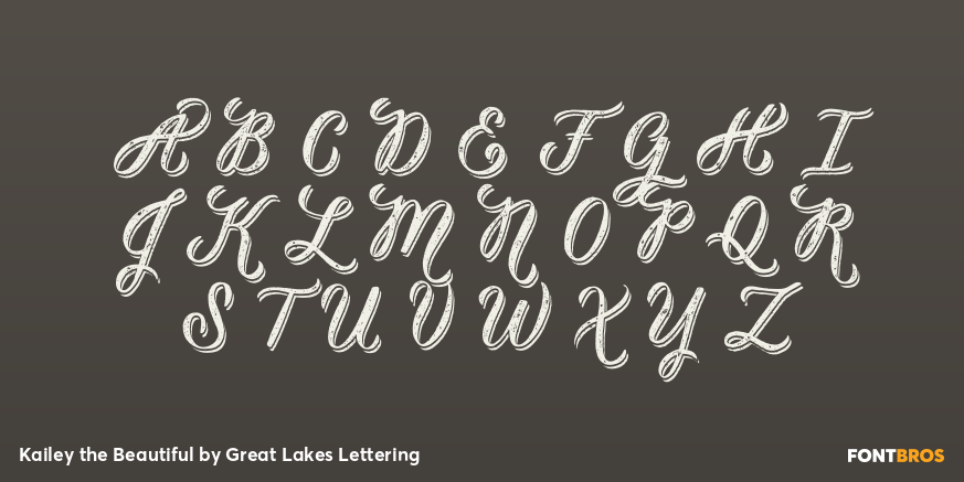 Kailey the Beautiful Font Poster #2