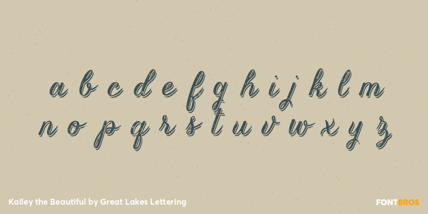 Kailey the Beautiful Font Poster #3