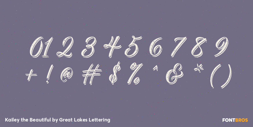 Kailey the Beautiful Font Poster #4