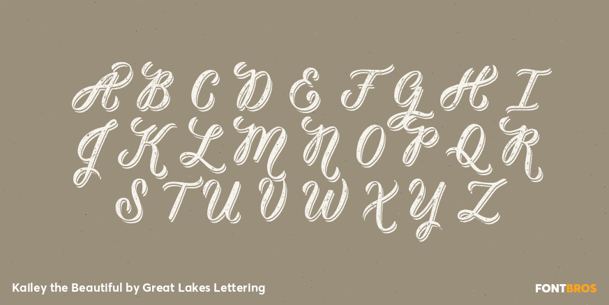 Kailey the Beautiful Font Poster #1