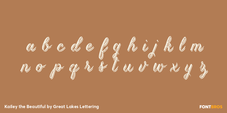 Kailey the Beautiful Font Poster #1