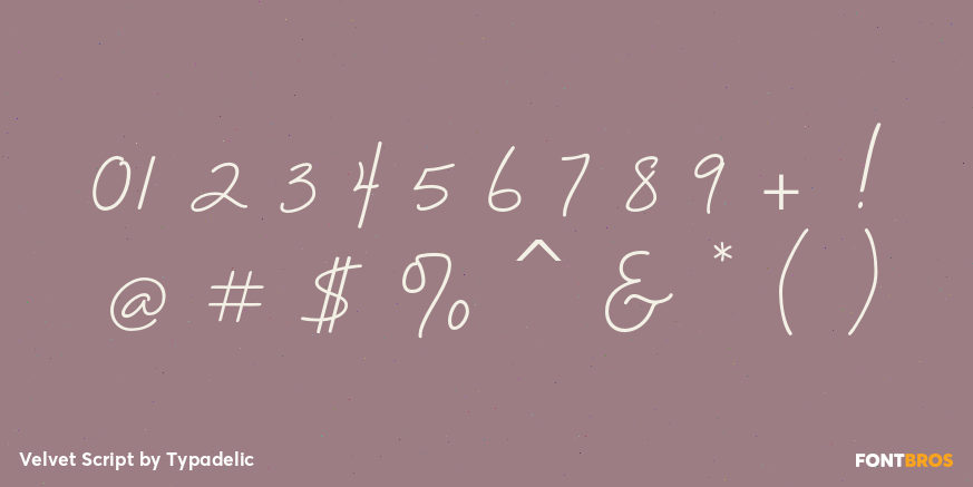 Velvet Script Font Poster #4