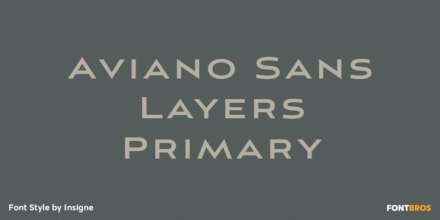 Aviano Sans Layers Primary Poster