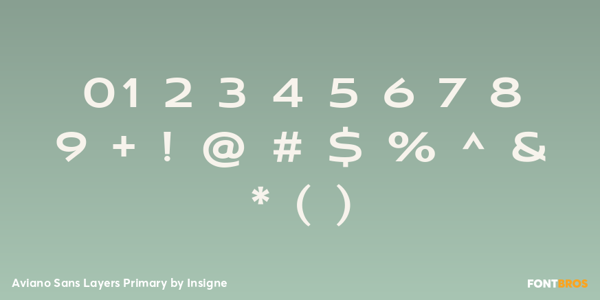 Aviano Sans Layers Primary Font Poster #1